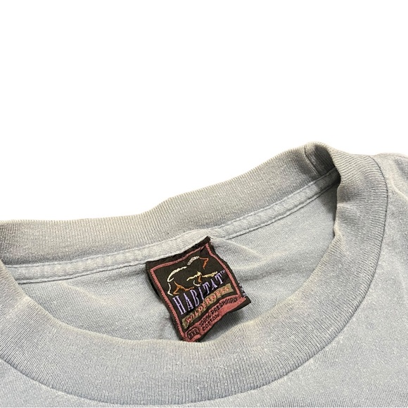 American Eagle Wrap Around 90’s Vintage Nature Animals Distressed Faded XXL Blue - Picture 7 of 7